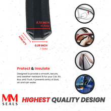 Load image into Gallery viewer, M M SEALS B003 Flexible Flocked Rubber Glass Run Channel for Universal RV Window, Car, Bus and Truck
