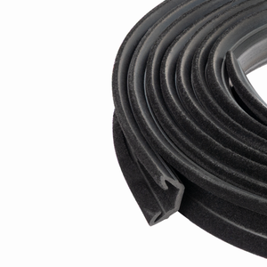 M M SEALS B004 Flexible Flocked Rubber Glass Run Channel for Universal RV Window, Car, Bus and Truck