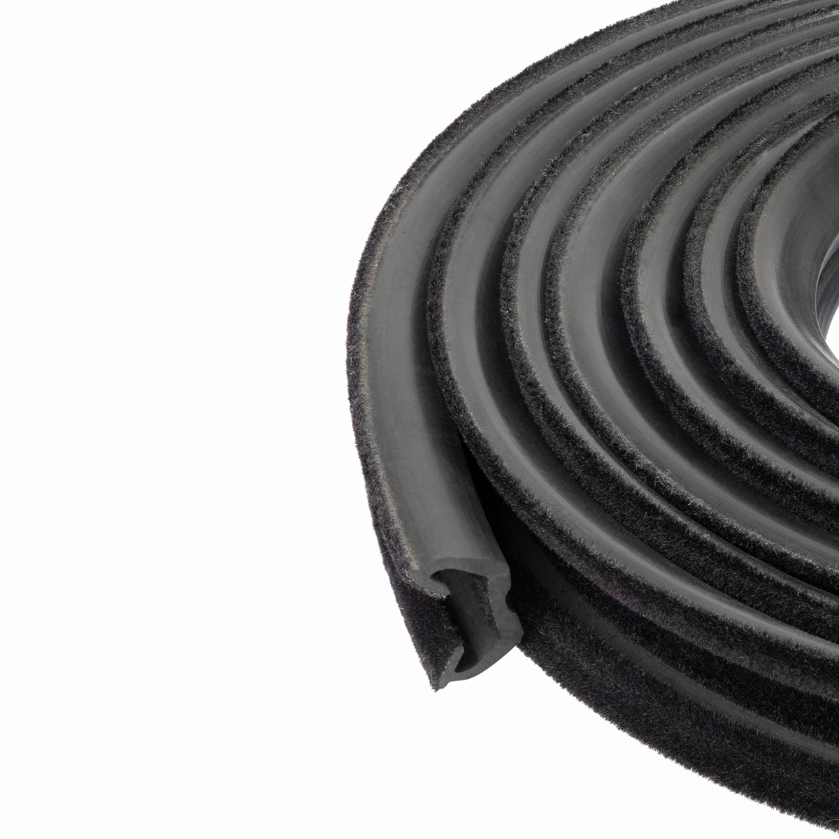Universal Flocked Rubber Glass Run Channel – Flexible Window Seal Trac ...