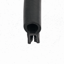 Load image into Gallery viewer, Vertical Bulb Trim Seal Bulb Diameter: 0.55&quot; Flange Size: 0.039&quot; to 0.14&quot; -Weather Stripping, RV Compartment Seal, Boat Hatch Insulation, Toolbox Edge Guard – Easy Install
