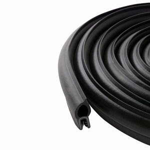 Trim Seal with Top Bulb – Car Rubber U-Channel Gasket for Weatherproof Sealing – Automotive, RV, Boat, and Industrial Edge Protection Bulb Diameter: 0.51 inch (13mm), Grip Range: 0.039 to 0.12 inch (1-3mm)