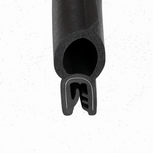 Load image into Gallery viewer, Trim Seal with Top Bulb – Car Rubber U-Channel Gasket for Weatherproof Sealing – Automotive, RV, Boat, and Industrial Edge Protection Bulb Diameter: 0.51 inch (13mm), Grip Range: 0.039 to 0.12 inch (1-3mm)
