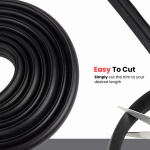 Trim Seal with Top Bulb – Car Rubber U-Channel Gasket for Weatherproof Sealing – Automotive, RV, Boat, and Industrial Edge Protection Bulb Diameter: 0.51 inch (13mm), Grip Range: 0.039 to 0.12 inch (1-3mm)