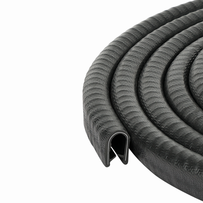 Edge Trim Black Large Fits edge thickness up to 0.16 inch (4mm), Leg Length 0.65 inch (16.5mm)