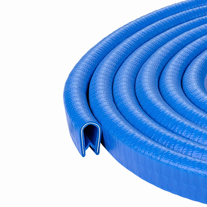 Blue Edge Trim Black Large Fits edge thickness up to 0.16 inch (4mm), Leg Length 0.65 inch (16.5mm)