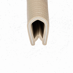 Beige Car Door Protector U Shape - Edge Trim - Beige Door Edge Guard - Black Car Guards - and Protective Strip for Car Door Entry and Protection