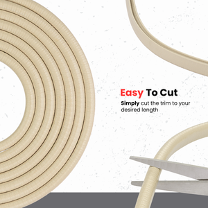 Beige Car Door Protector U Shape - Edge Trim - Beige Door Edge Guard - Black Car Guards - and Protective Strip for Car Door Entry and Protection