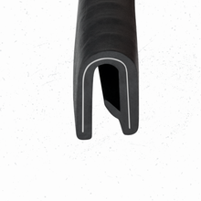 Load image into Gallery viewer, Car Door Edge Guard – Flexible U-Shape Rubber Seal Protector, Universal Fit Automotive Door Trim Molding – Protects Against Scratches &amp; Dings – Fits 1/16” Edge, 9/16” Leg Length
