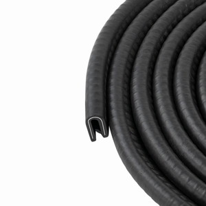 Car Door Edge Guard – Flexible U-Shape Rubber Seal Protector, Universal Fit Automotive Door Trim Molding – Protects Against Scratches & Dings – Fits 1/16” Edge, 9/16” Leg Length