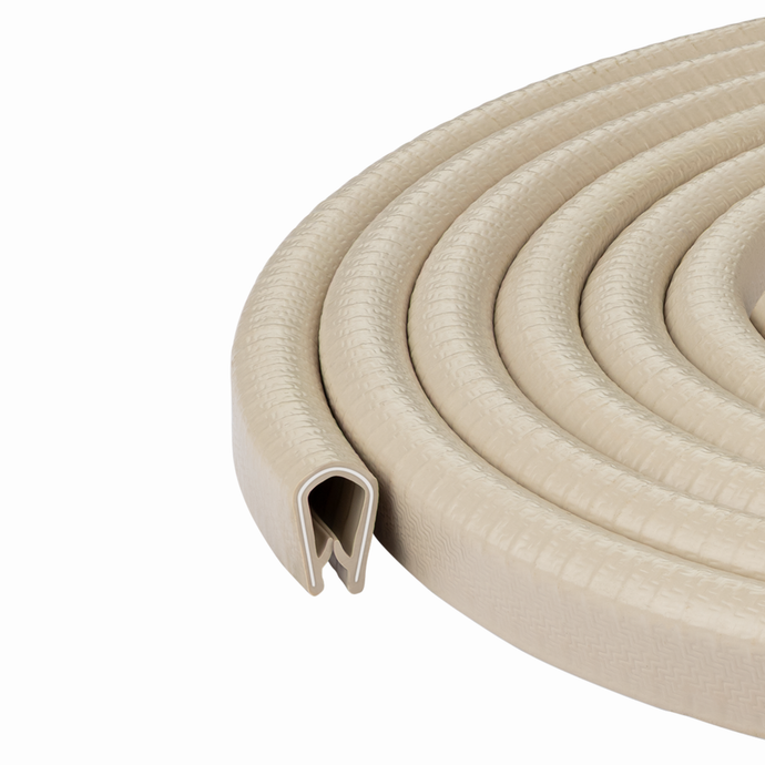 Beige Edge Trim Black Large Fits edge thickness up to 0.16 inch (4mm), Leg Length 0.65 inch (16.5mm)