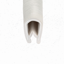 Load image into Gallery viewer, White Edge Trim Black Large Fits edge thickness up to 0.16 inch (4mm), Leg Length 0.65 inch (16.5mm)
