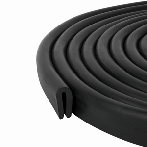 M M SEALS D044 M M SEALS D044 Black U Channel Edge Trim Seal EPDM 17/32" high x 3/32" Wide