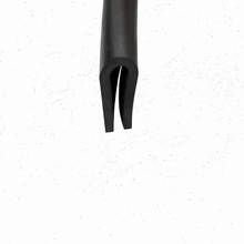 Load image into Gallery viewer, Black U Channel Edge Trim Seal EPDM Height 0.66&quot; (17 MM) X 0.11&quot; (3 MM) Grip range
