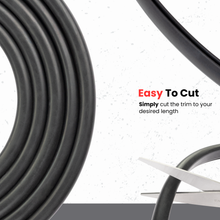 Load image into Gallery viewer, U-Shape Rubber Edge Trim Seal – EPDM Edge Protector for Metal and Glass Edges – Weather Resistant, Noise &amp; Vibration Reduction
