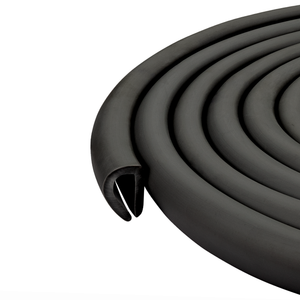 U-Shape Rubber Edge Trim Seal – EPDM Edge Protector for Metal and Glass Edges – Weather Resistant, Noise & Vibration Reduction