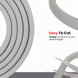 U-Shape Rubber Edge Trim Seal – EPDM Edge Protector for Metal and Glass Edges – Weather Resistant, Noise & Vibration Reduction