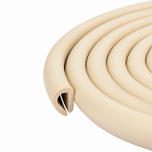 U-Shape Rubber Edge Trim Seal – EPDM Edge Protector for Metal and Glass Edges – Weather Resistant, Noise & Vibration Reduction