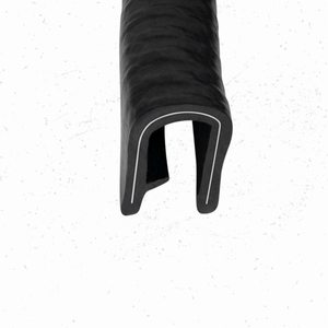 Car Door Edge Guard – Flexible U-Shape Rubber Seal Protector, Universal Fit Automotive Door Trim Molding – Protects Against Scratches & Dings – Fits 1/4” Edge, 1/2" Leg Length