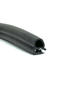 Door Rubber Strip Small Bulb 9/16" Bulb Diameter x 0.039"-9/64" Grip Range x 35/64" U Height (250 Feet)