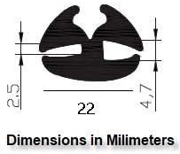 Load image into Gallery viewer, M M SEALS E009 EPDM Dense Rubber Window Locking Gasket Weather Stripping Window Seal, Tow-Piece Locking Action (Inline), Fits 3/16&quot; Inch Glass and 3/32&quot; Inch Panel Edge
