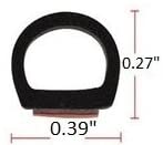 D型ウェザーストリップドアシール中空ブラック