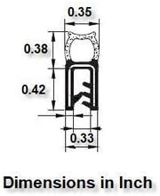 Load image into Gallery viewer, Top Bulb Self Grip Trim Rubber Seal
