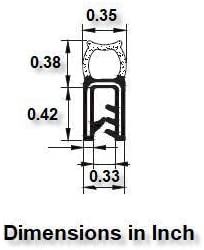 Top Bulb Self Grip Trim Rubber Seal