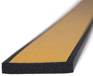 M M SEALS A064 Sponge Rubber Seal with Self Adhesive 0.39” Height X 1.57” Width | Universal weatherstrip Extrusion Neoprene Strip