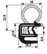 M M SEALS 11.5 Feet Door Rubber Seal Universal weatherstripping soundproofing - Length 11.5 Feet (3.5 Meter)