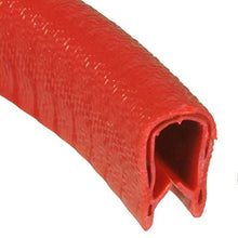 Load image into Gallery viewer, Red Edge Trim Standard Size U Extrusion | U Height: 17/32&quot;, Grip Range: 3/64&quot; - 9/64&quot;
