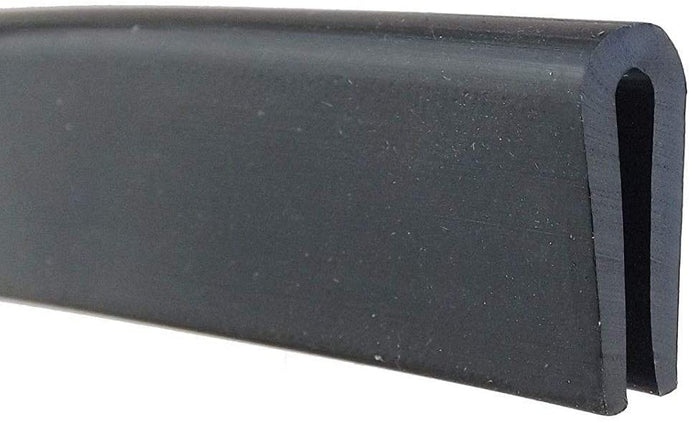 M M Seals Edge Trim Rubber, Fits Edge Up to 1/16 inch (1.6mm), Length 10 Feet (3.05 Meter) D044-10F